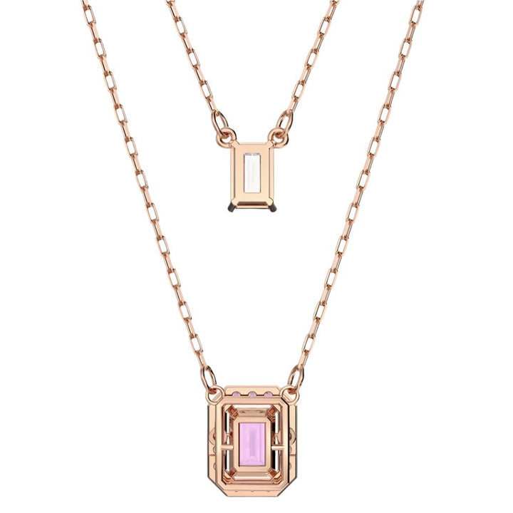 Swarovski Rose Gold Millenia Layered Pink Necklace - MococoSwarovski56405589009656405581Necklaces