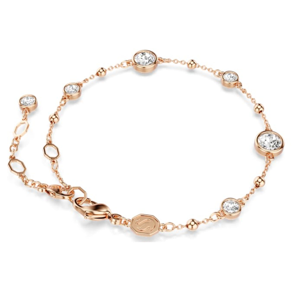 Swarovski Rose Gold-Tone Plated Round Cut White Imber Bracelet image 4