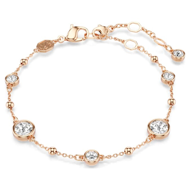Swarovski Rose Gold-Tone Plated Round Cut White Imber Bracelet image