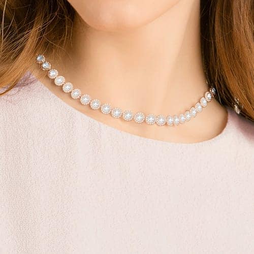Swarovski Rose Gold Una Angelic Tennis Necklace - MococoSwarovski53678459009653678452Necklaces