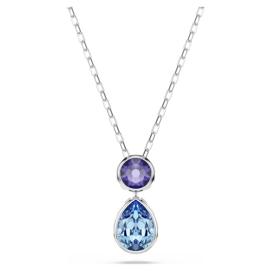 Swarovski Silver Chroma Mixed Cuts Multicoloured Necklace - MococoSwarovski57384739009657384731Necklaces