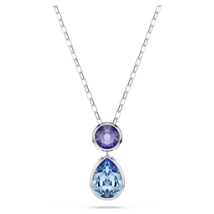 Swarovski Silver Chroma Mixed Cuts Multicoloured Necklace - MococoSwarovski57384739009657384731Necklaces