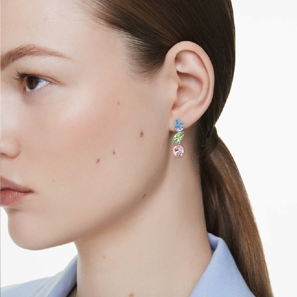 Swarovski Silver Gema Multicoloured Drop Earrings - MococoSwarovski56924069009656924068Earrings