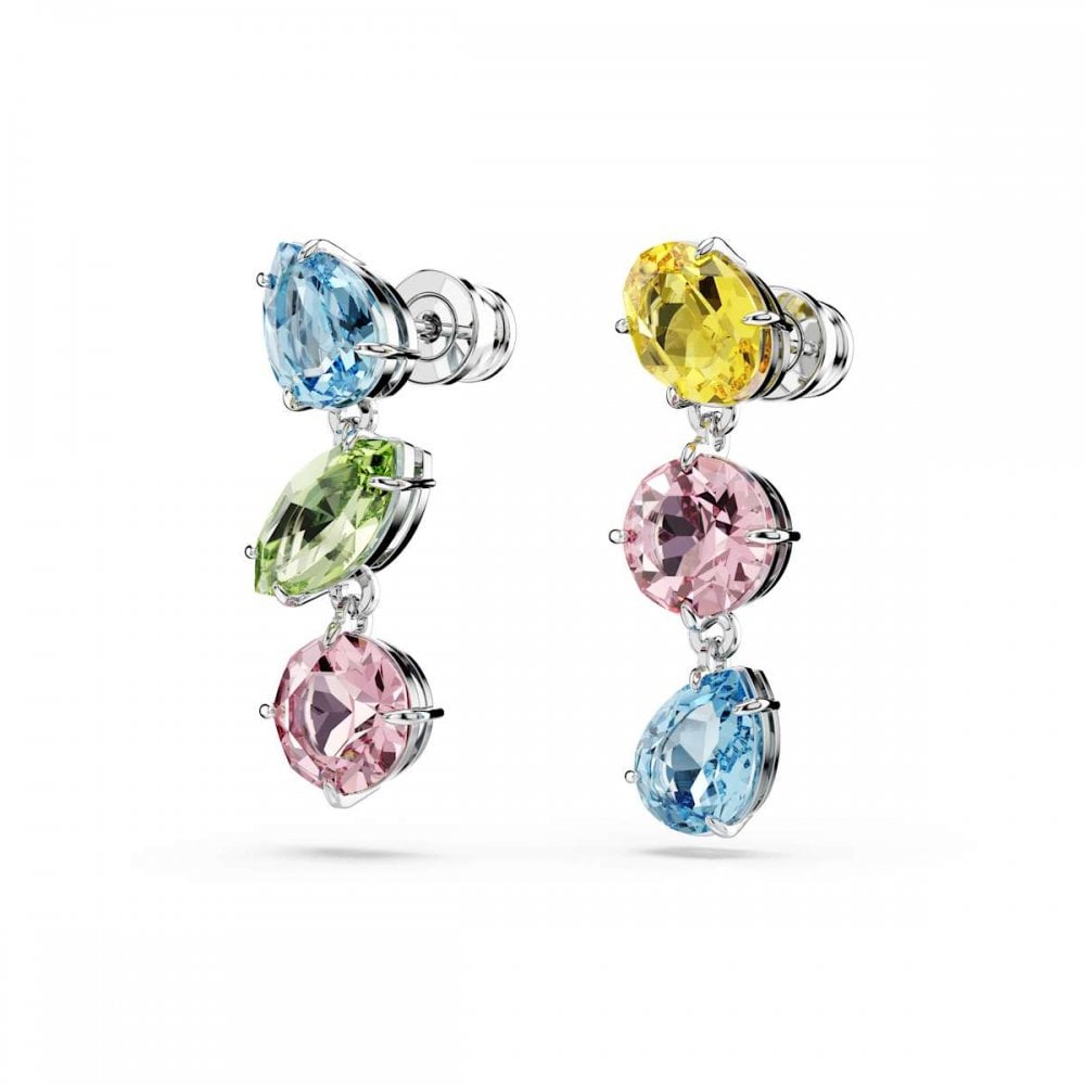 Swarovski Silver Gema Multicoloured Drop Earrings - MococoSwarovski56924069009656924068Earrings