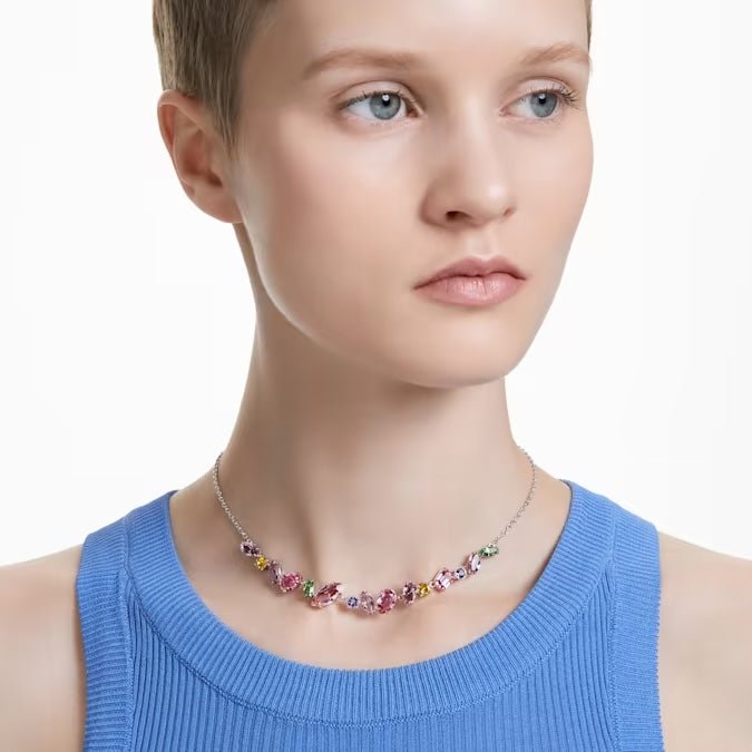 Swarovski Silver Gema Multicoloured Necklace - MococoSwarovski56583989009656583982Necklaces