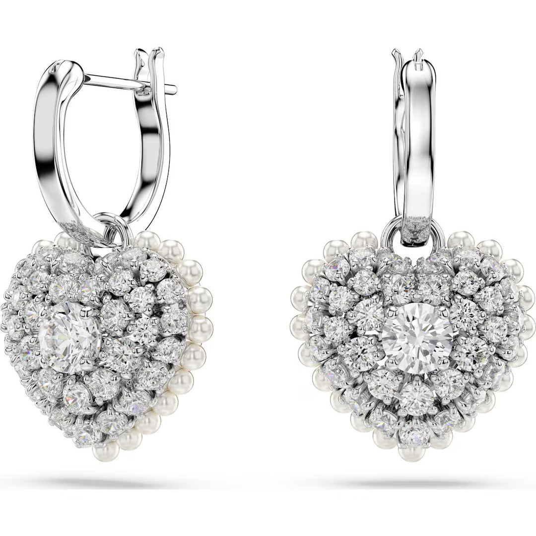 Swarovski Silver Hyperbola Heart Drop Earrings - MococoSwarovski56843849009656843840Earrings