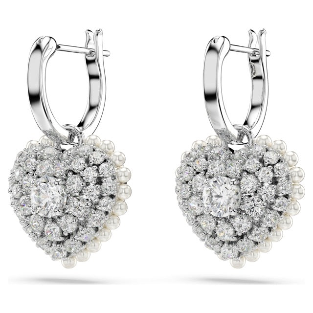 Swarovski Silver Hyperbola Heart Drop Earrings - MococoSwarovski56843849009656843840Earrings