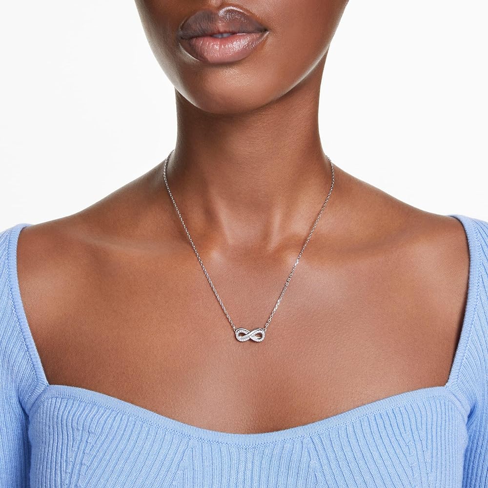 Swarovski Silver Hyperbola Infinity Necklace - MococoSwarovski56872659009656872659Necklaces
