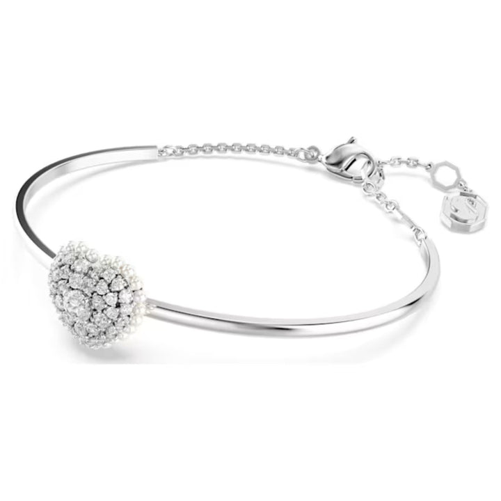 Swarovski Silver Idyllia Heart Bangle - MococoSwarovski56843859009656843857Bracelets