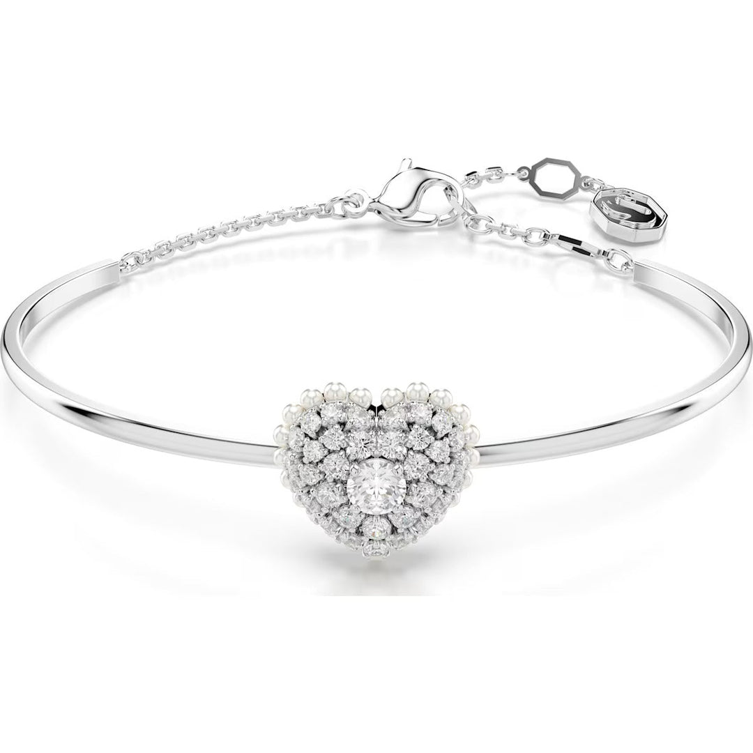 Swarovski Silver Idyllia Heart Bangle - MococoSwarovski56843859009656843857Bracelets