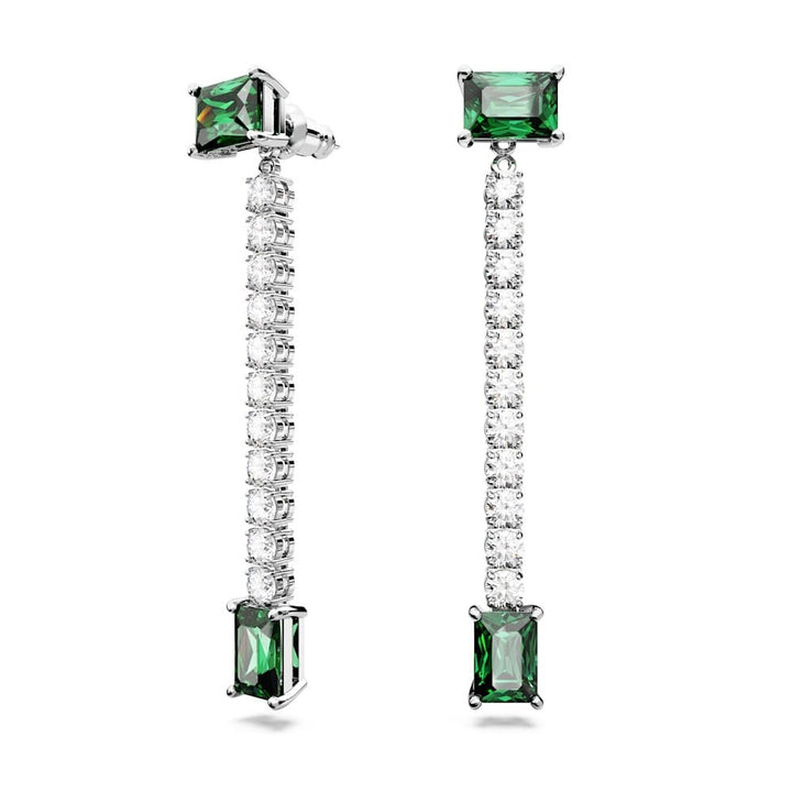 Swarovski Silver Matrix Green Drop Earrings - MococoSwarovski56657869009656657867Earrings