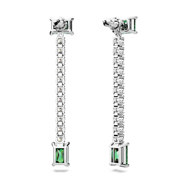 Swarovski Silver Matrix Green Drop Earrings - MococoSwarovski56657869009656657867Earrings