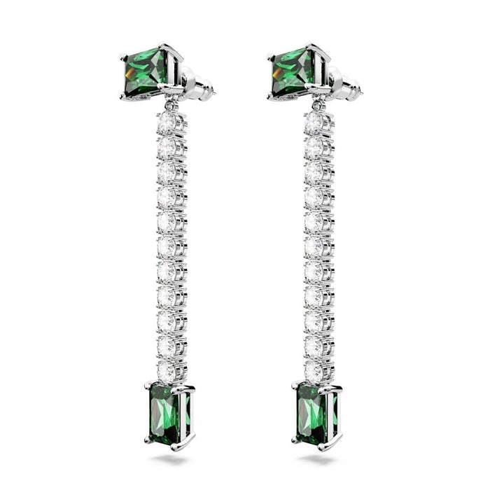 Swarovski Silver Matrix Green Drop Earrings - MococoSwarovski56657869009656657867Earrings