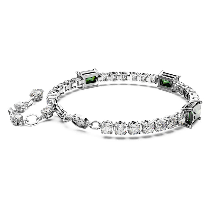 Swarovski Silver Matrix Mixed Cut Green Bracelet - MococoSwarovski56664229009656664223Bracelets