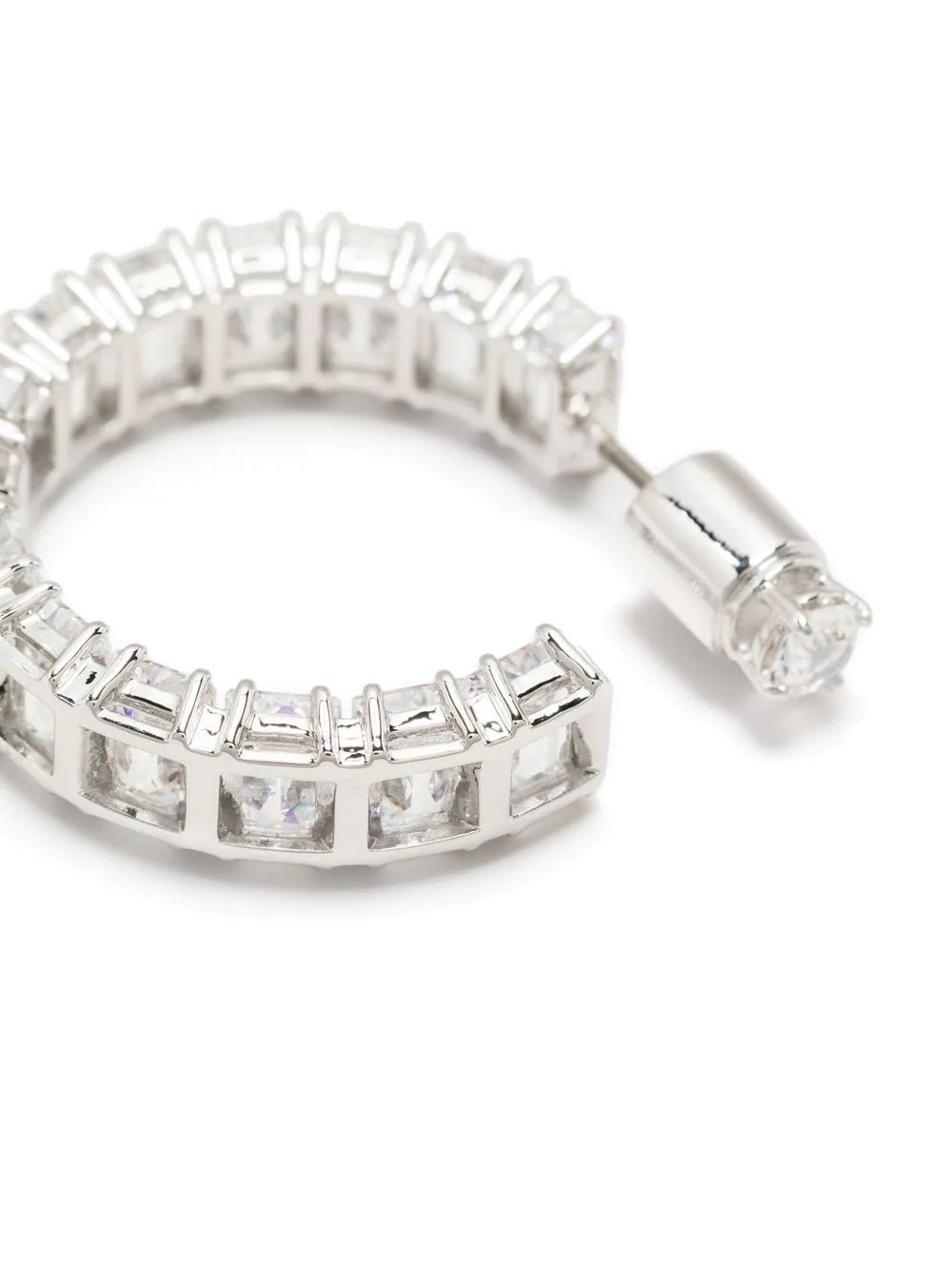 Swarovski Silver Matrix Octagon Cut Hoop Earrings - MococoSwarovski56126739009656126738Earrings