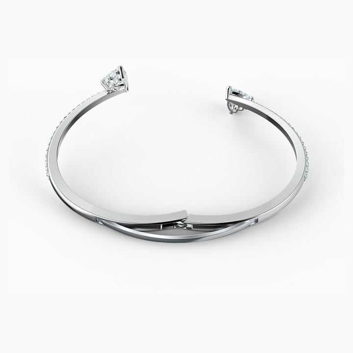 Swarovski Silver Mesmera Heart Bangle - MococoSwarovski55352899009655352893Bracelets
