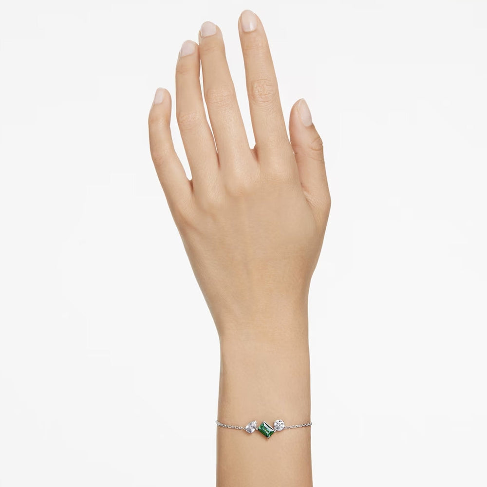 Swarovski Silver Mesmera Mixed Cut Green Bracelet - MococoSwarovski56683609009656683606Bracelets