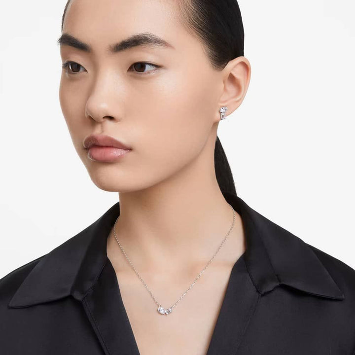 Swarovski Silver Mesmera Mixed Cut Necklace and Earrings Set - MococoSwarovski56658299009656658291Jewellery Sets