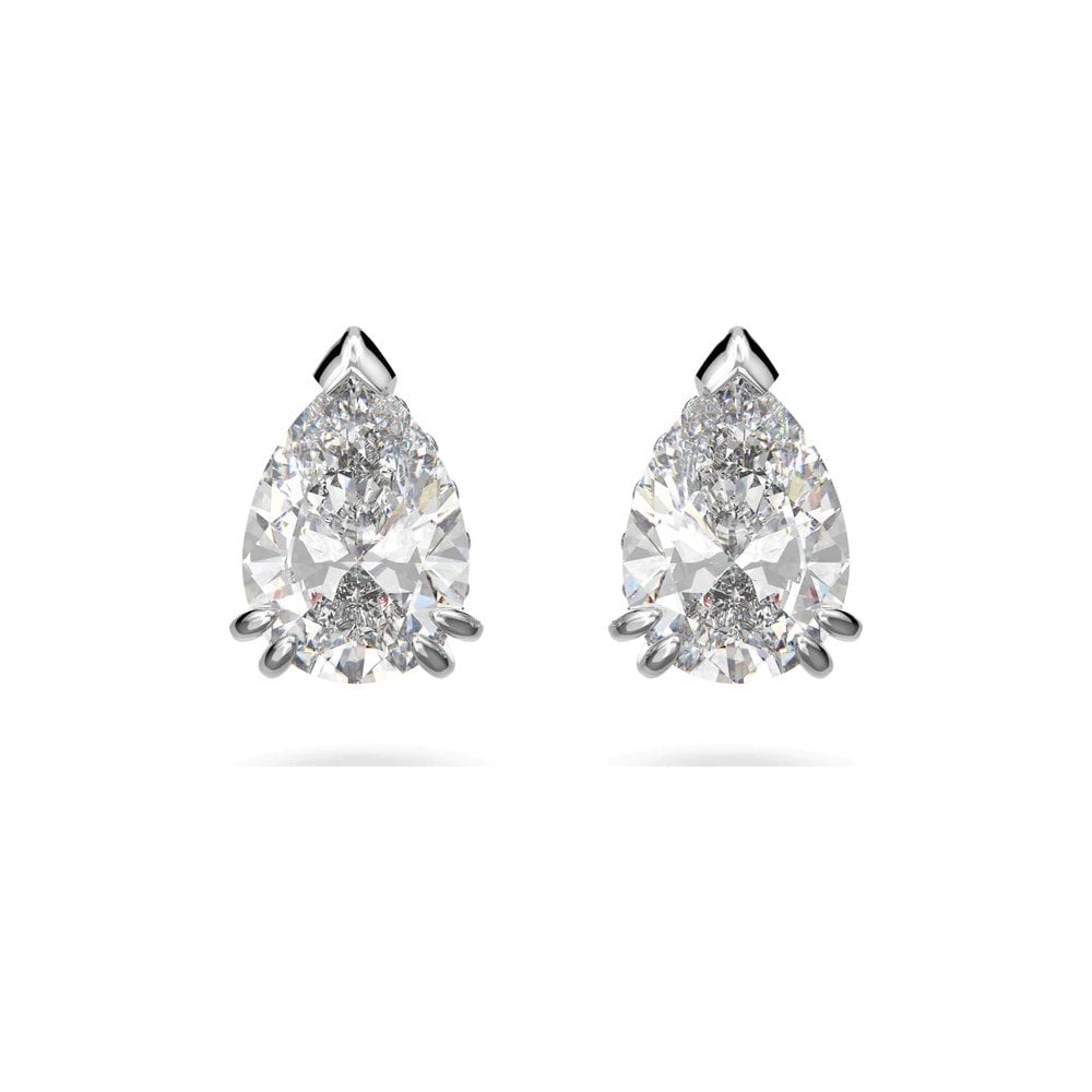 Swarovski Silver Millenia Pear Cut Necklace and Earring Set - MococoSwarovski