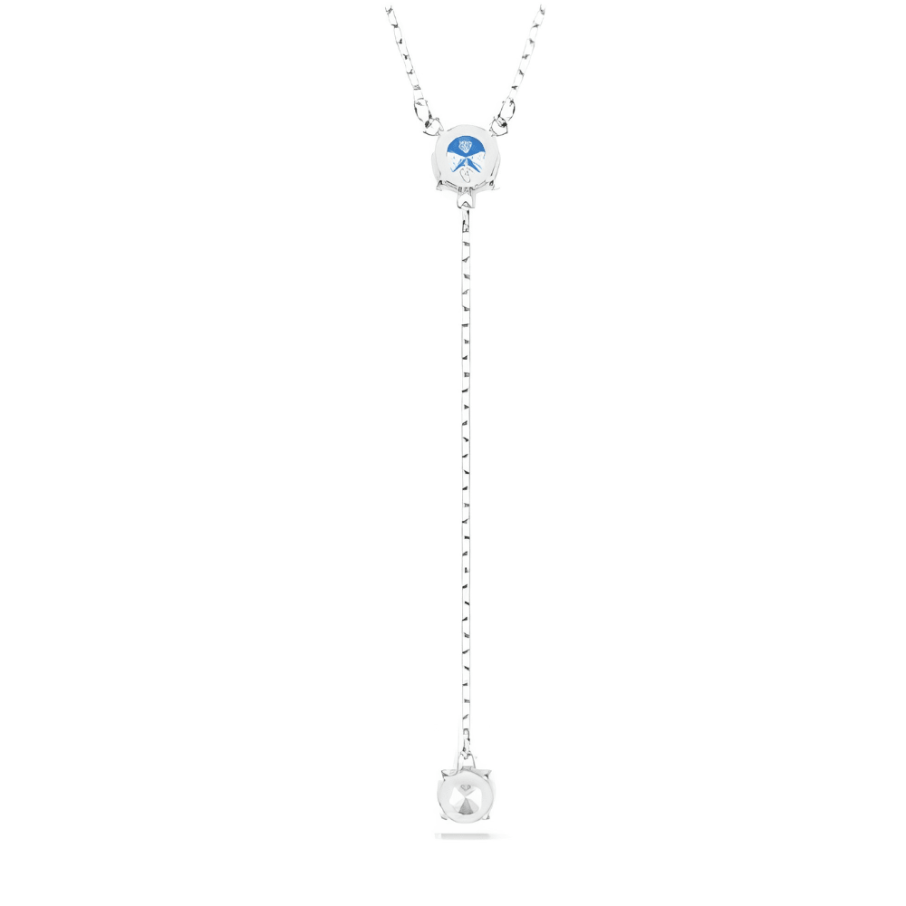 Swarovski Silver Stilla Attract Y Round Cut Blue Necklace - MococoSwarovski57342499009657342496Necklaces