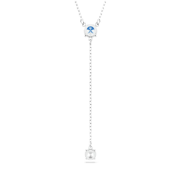Swarovski Silver Stilla Attract Y Round Cut Blue Necklace - MococoSwarovski57342499009657342496Necklaces
