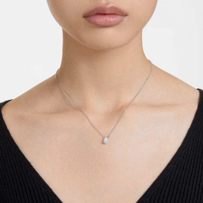 Swarovski Silver Stilla Pear Cut Pendant Necklace - MococoSwarovski56367089009656367087Necklaces