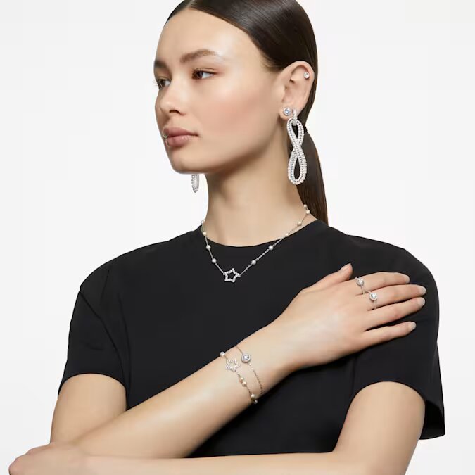 Swarovski Silver Stilla Round Cut Stud Earrings - MococoSwarovski56367129009656367124Earrings
