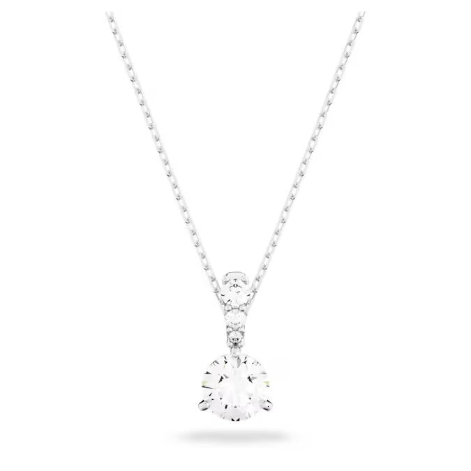 Swarovski Silver Stilla Round Solitaire Necklace - MococoSwarovski54726359009654726350Necklaces