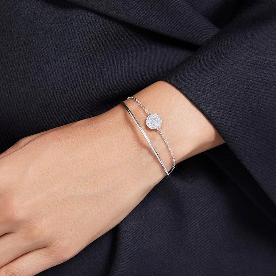 Swarovski Silver Sublima Bangle - MococoSwarovski56834479009656834473Bracelets
