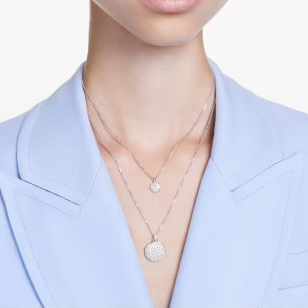 Swarovski Silver Sublima Layered Necklace - MococoSwarovski56842449009656842447Necklaces