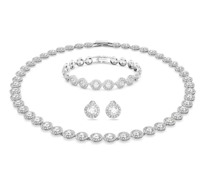 Swarovski Silver Una Angelic Set Necklace, Earrings and Bracelet - MococoSwarovski53678539009653678537Sets
