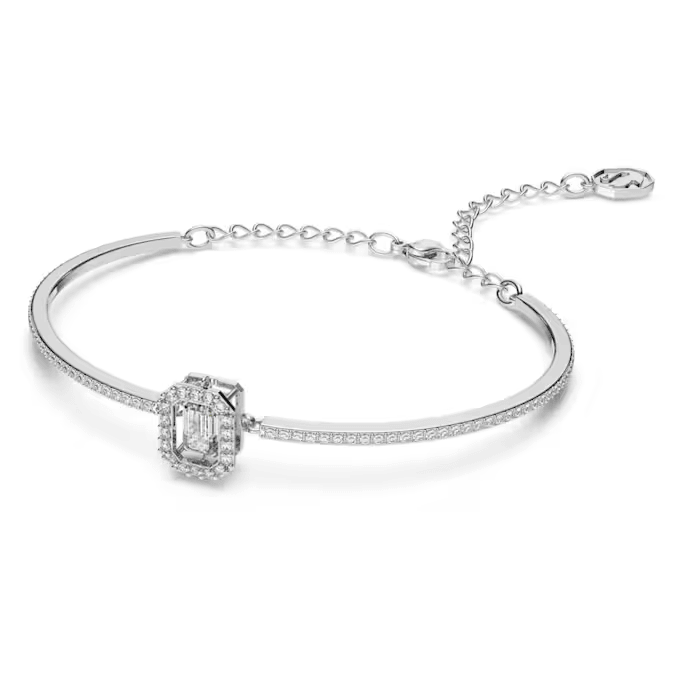 Swarovski Silver Una Octagon Cut Bangle - MococoSwarovski56384949009656384947Bracelets