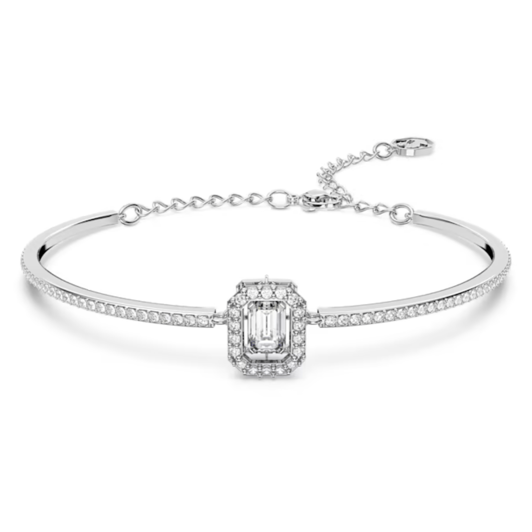 Swarovski Silver Una Octagon Cut Bangle - MococoSwarovski56384949009656384947Bracelets