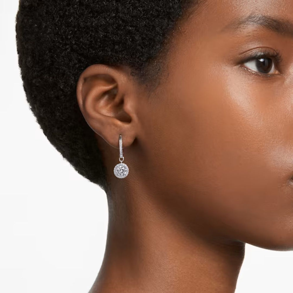 Swarovski Silver Una Round Cut Drop Earrings - MococoSwarovski56362709009656362709Earrings