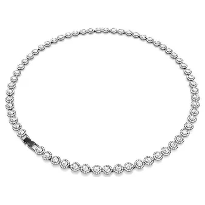 Swarovski Silver Una Round Cut Necklace - MococoSwarovski56810579009656810576Necklaces