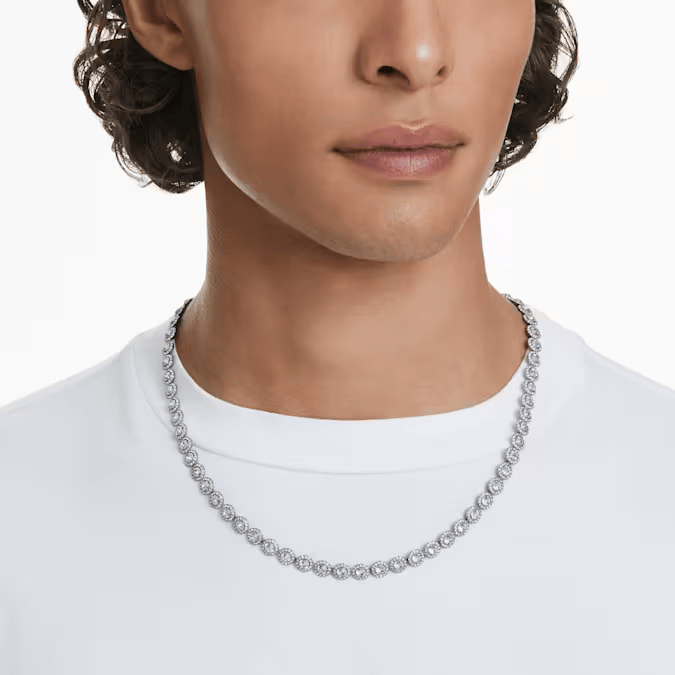 Swarovski Silver Una Round Cut Necklace - MococoSwarovski56810579009656810576Necklaces