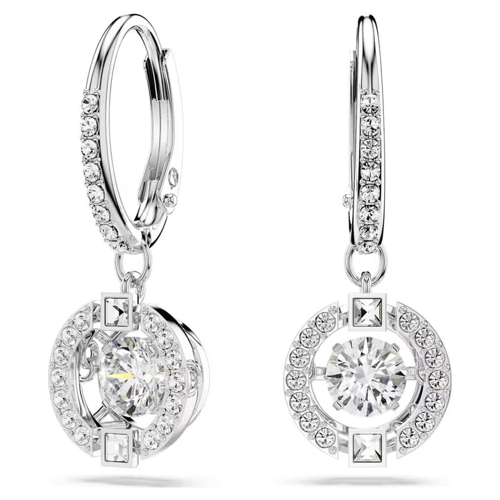 Swarovski Silver Una Sparkling Dance Drop Earrings - MococoSwarovski55046529009655046525Earrings