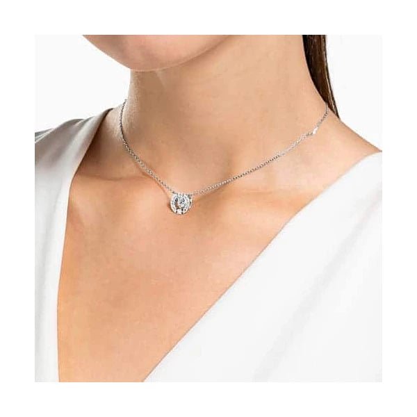Swarovski Silver Una Sparkling Dance Necklace - MococoSwarovski52861379009652861374Necklaces