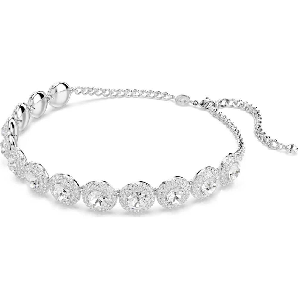 Swarovski Una Rhodium-Plated White Necklace 1