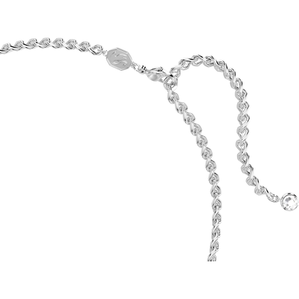 Swarovski Una Rhodium-Plated White Necklace 2