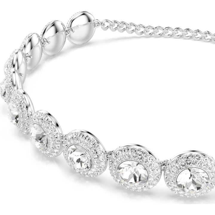Swarovski Una Rhodium-Plated White Necklace 3