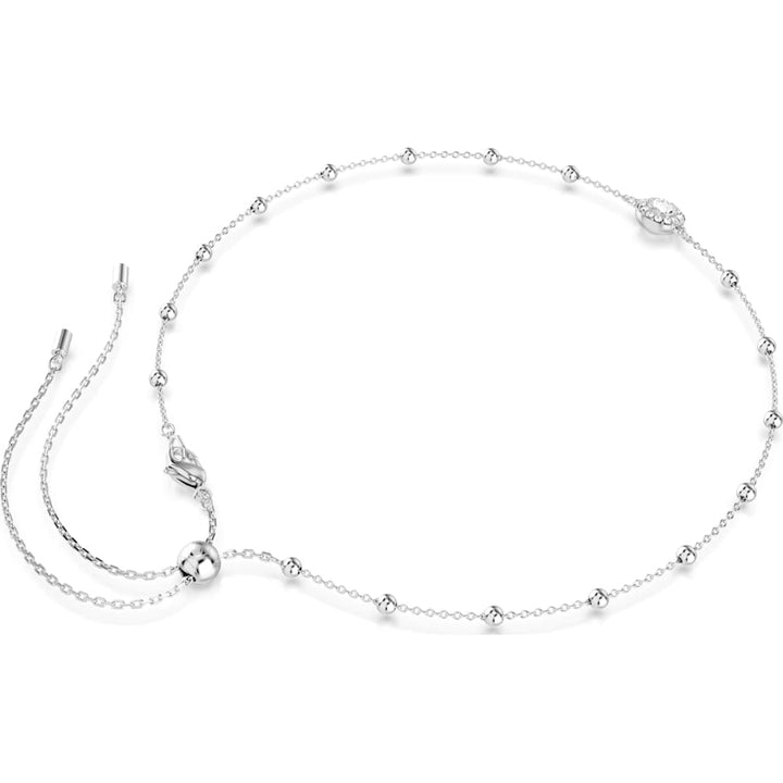 Swarovski Una Rhodium-Plated White Round-Cut Double-Sided Angelic Pendant 7