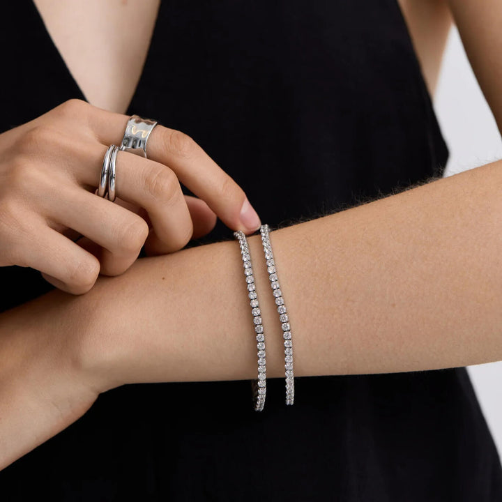 D.Louise Silver Luxe Tennis Bracelet