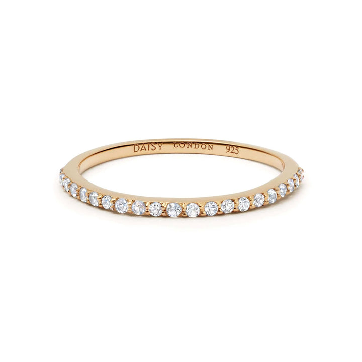 Daisy Dainty Crystal Stacking Ring