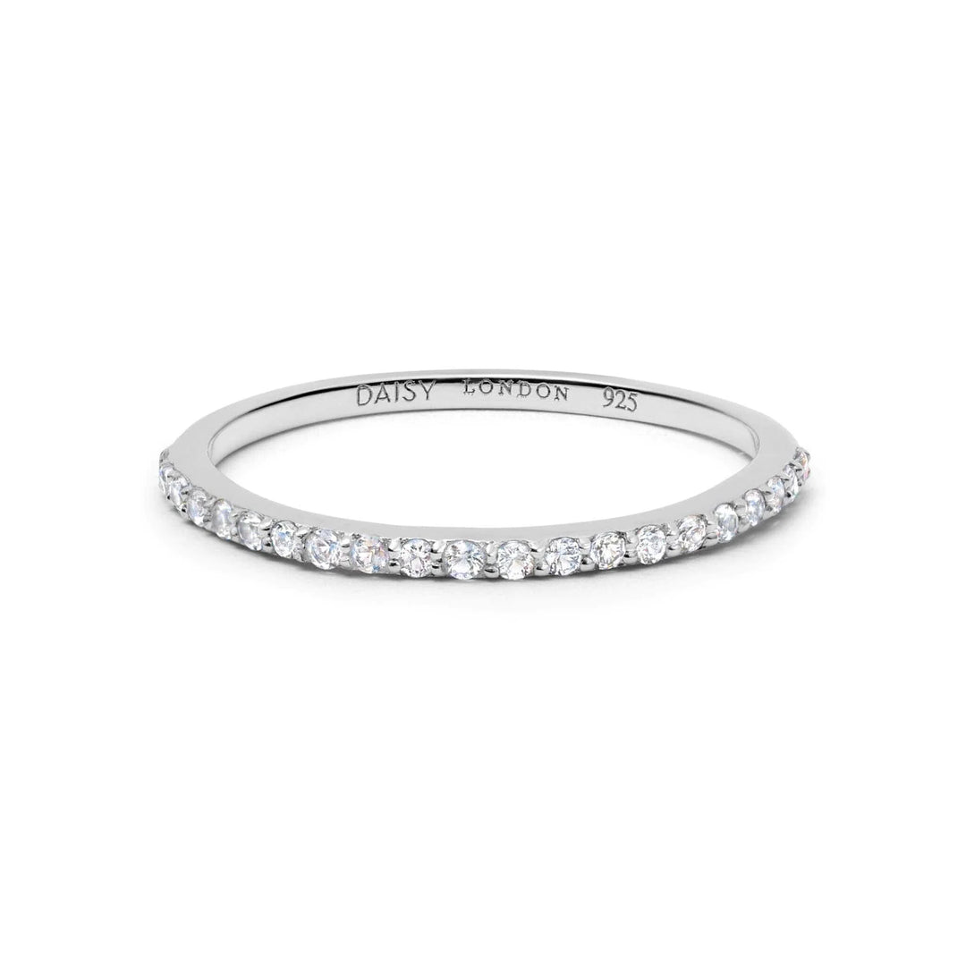 Daisy Dainty Crystal Stacking Ring