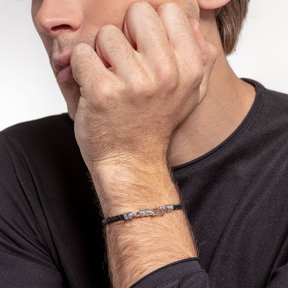 Thomas Sabo Black Leather Lobster Clasp Bracelet - MococoThomas SaboA1931 - 682 - 11 - L194051245449945Bracelets