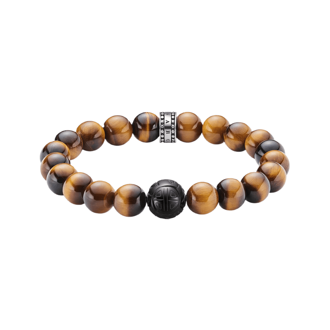 Thomas Sabo Brown Heart Tigers Eye Bracelet - MococoThomas SaboA1408 - 806 - 2 - L17,54051245193749Bracelets