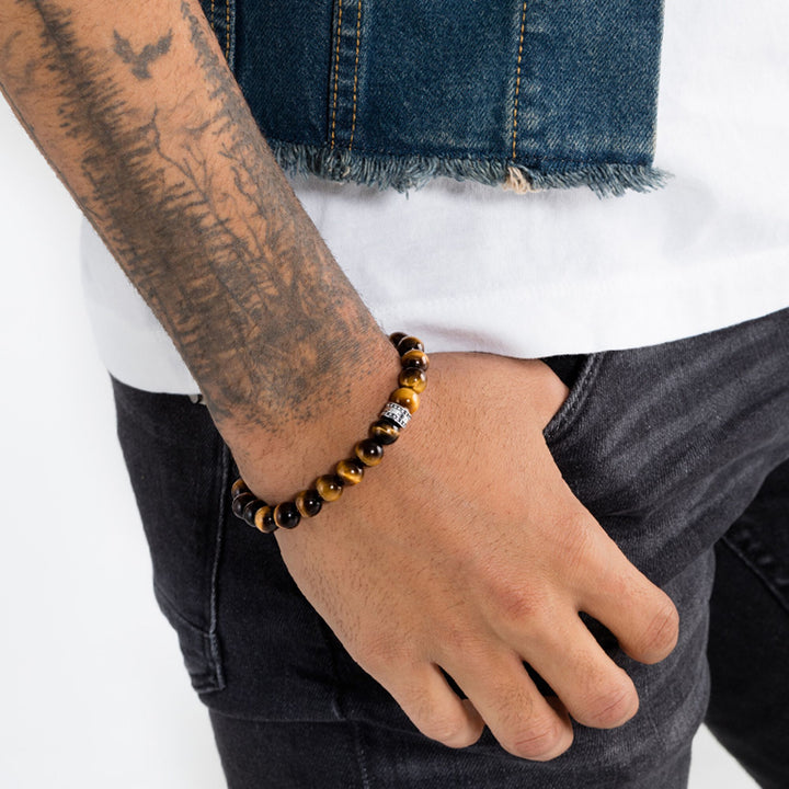 Thomas Sabo Brown Heart Tigers Eye Bracelet - MococoThomas SaboA1408 - 806 - 2 - L17,54051245193749Bracelets