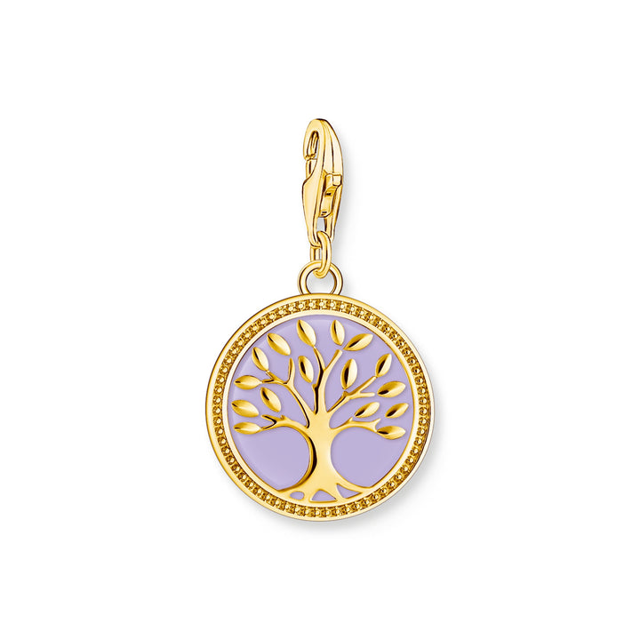 Thomas Sabo Gold and Violet Enamel Tree Of Love Charm - MococoThomas Sabo2035 - 427 - 134051245561333Charms & Pendants