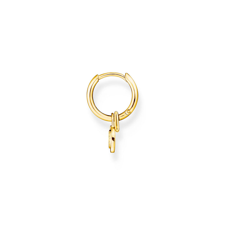 Thomas Sabo Gold Circular Drop Single Hoop Earring - MococoThomas SaboCR720 - 414 - 394051245560886Earrings